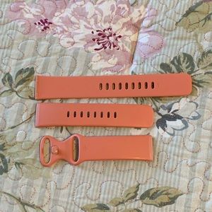 Fitbit Versa 3 Pink Clay Infinity Bands, Two Bands.. Small wrist & larger wrist